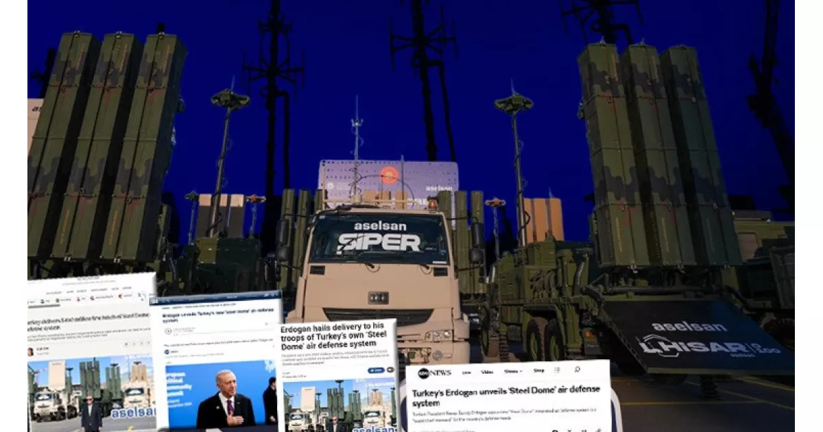 Dünya basını Türkiye'nin Çelik Kubbe savunma sistemini manşetlere taşıdı, savunmada dönüm noktası olarak nitelendirildi.