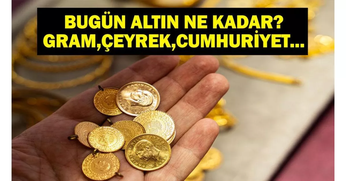 30 Eylül canlı altın fiyatları: Gram, çeyrek, yarım ve cumhuriyet altını güncel değerleri.