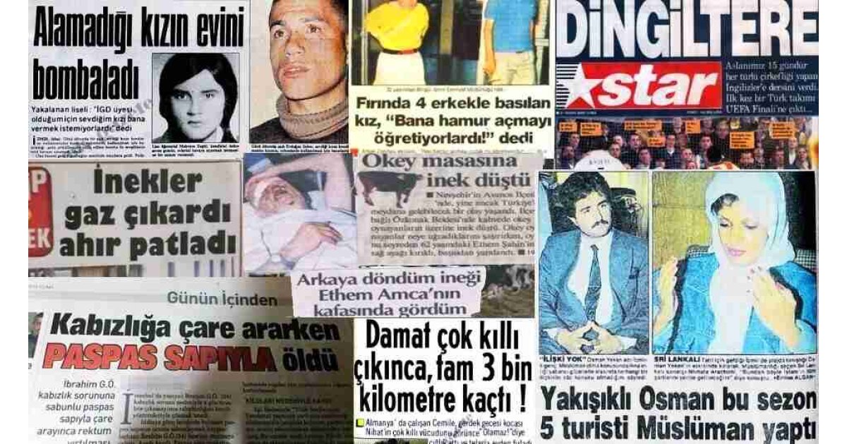 Türkiye'de yaşanmış en komik haberler