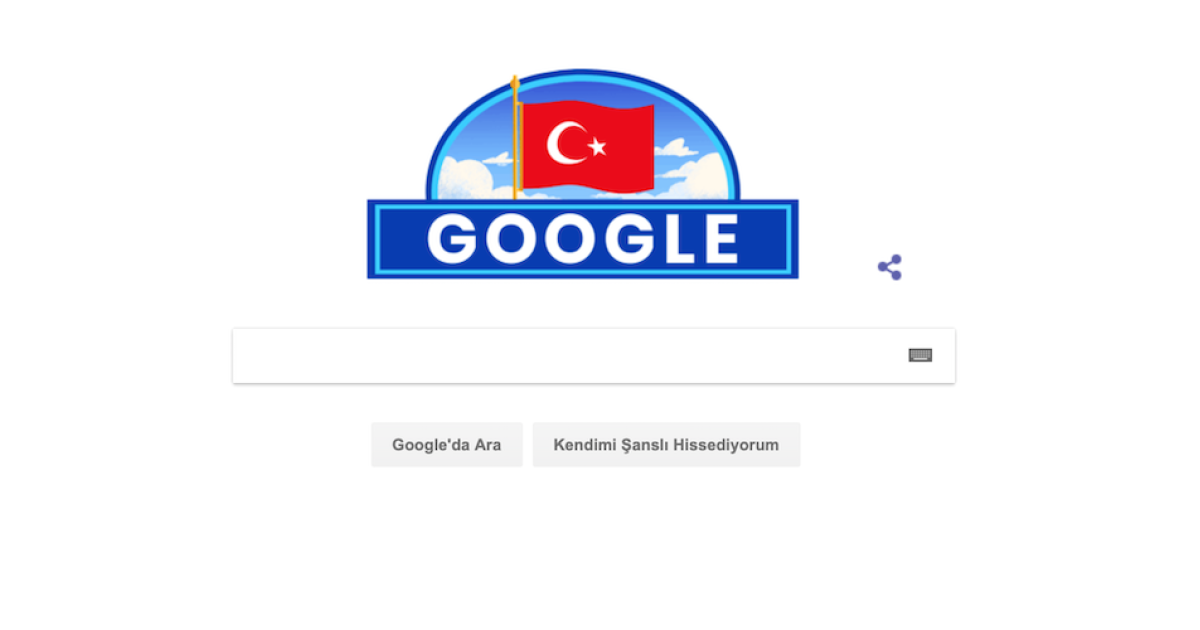 Google'dan 29 Ekim Cumhuriyet Bayramı'na özel logo