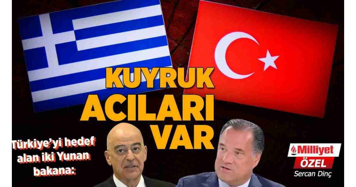 Türkiye'yi tehdit eden Yunan bakanlar Dendias ve Georgiadis'e: Kuyruk acıları var! 