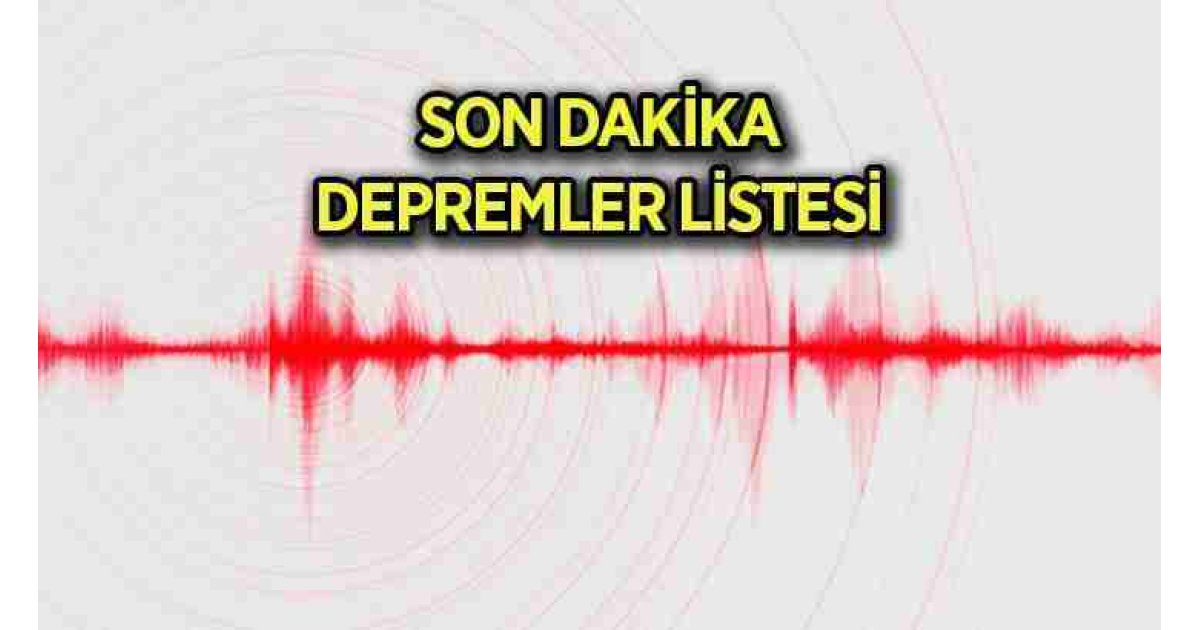 SON DAKİKA DEPREM Mİ OLDU? (4 AĞUSTOS) Anlık son depremler listesi AFAD! Bugün en son nerede, kaç büyüklüğünde deprem meydana geldi?