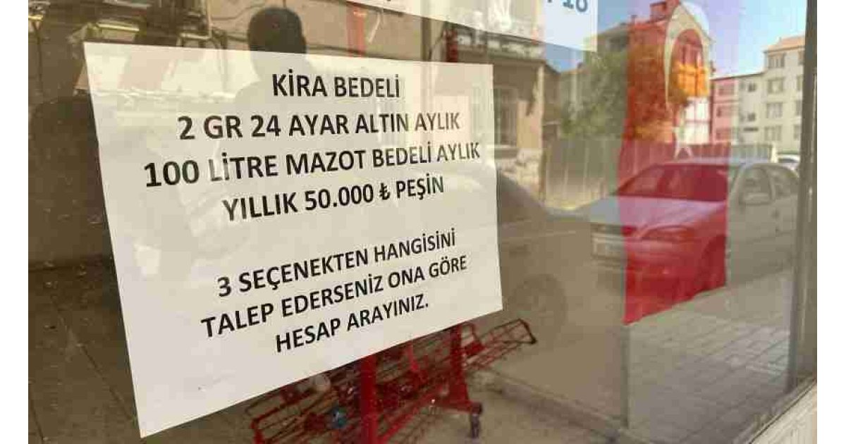 Elazığ'da şaşırtan kiralık iş yeri ilanı