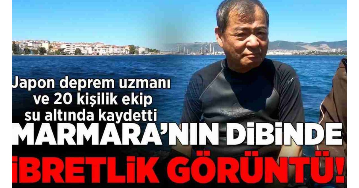 Japon deprem uzmanı su altında inceledi! Marmara'nın dibinde ibretlik görüntü