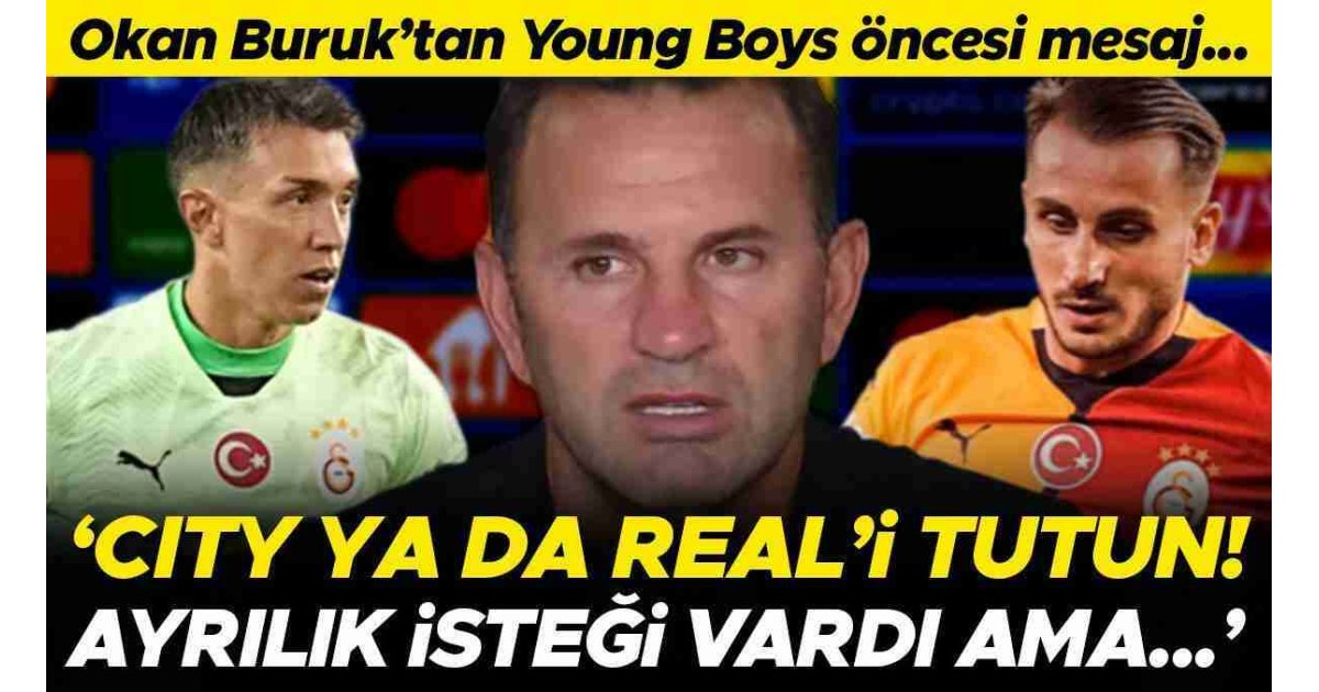 Okan Buruk, Young Boys karşısında sürpriz yapacak mı? 'Icardi ve Batshuayi yarın belli olacak' | 'Muslera oynayabilecek durumda' | 'City ya da Real'i tutun'
