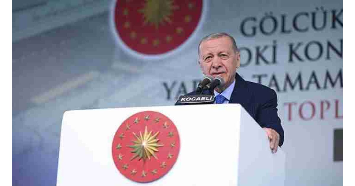Cumhurbaşkanı Erdoğan: İzmir Körfezi'nde çevre felaketi var
