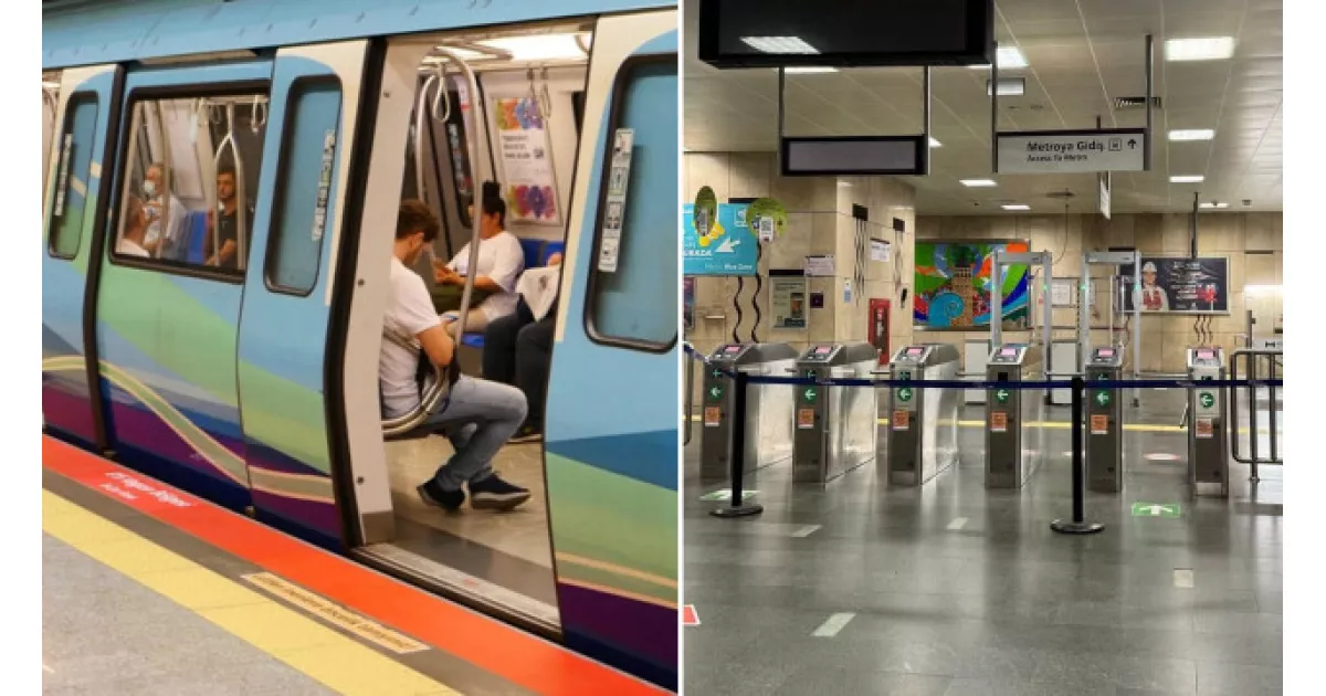 İstanbul'da bazı metro durakları kapatıldı.