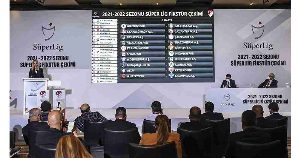 Süper Lig 2021-2022 sezonu fikstürü belli oldu...