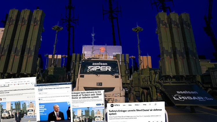 Dünya basını Türkiye'nin Çelik Kubbe savunma sistemini manşetlere taşıdı, savunmada dönüm noktası olarak nitelendirildi.