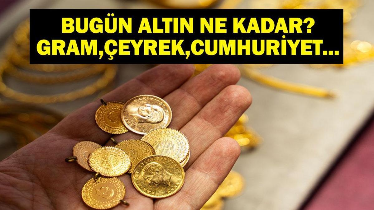 30 Eylül canlı altın fiyatları: Gram, çeyrek, yarım ve cumhuriyet altını güncel değerleri.