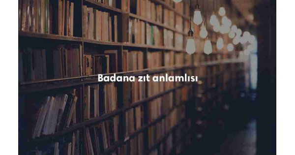 Badana kısaca sözlük anlamı ne demek?