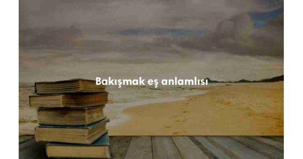 Bakışmak ne demek? Bakışmak nedir?