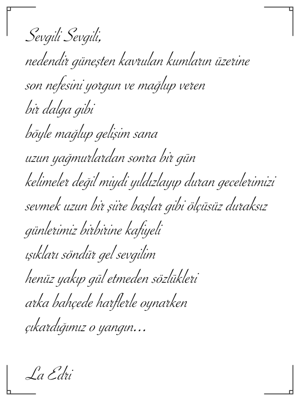 Mektup örnekleri