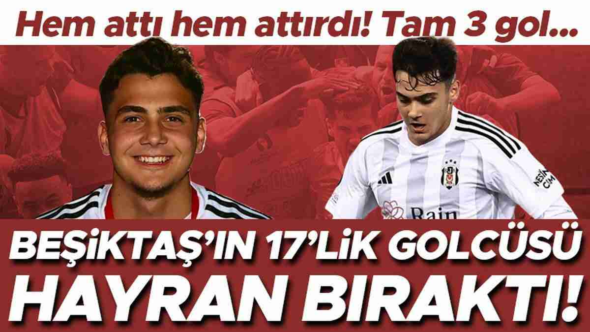 Beşiktaş'ta Mustafa Erhan Hekimoğlu şov! Hem attı hem attırdı