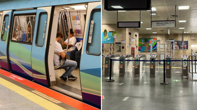 İstanbul'da bazı metro durakları kapatıldı.