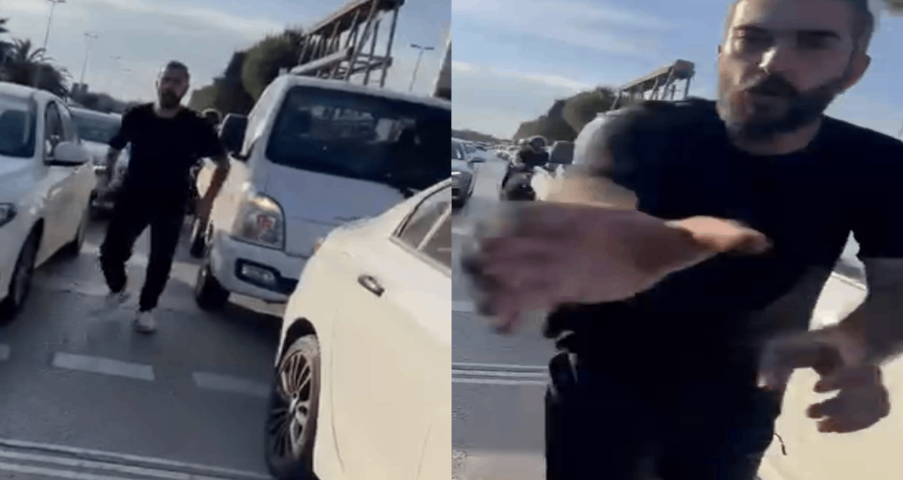 Trafik magandası, kadın sürücüye böyle saldırdı...