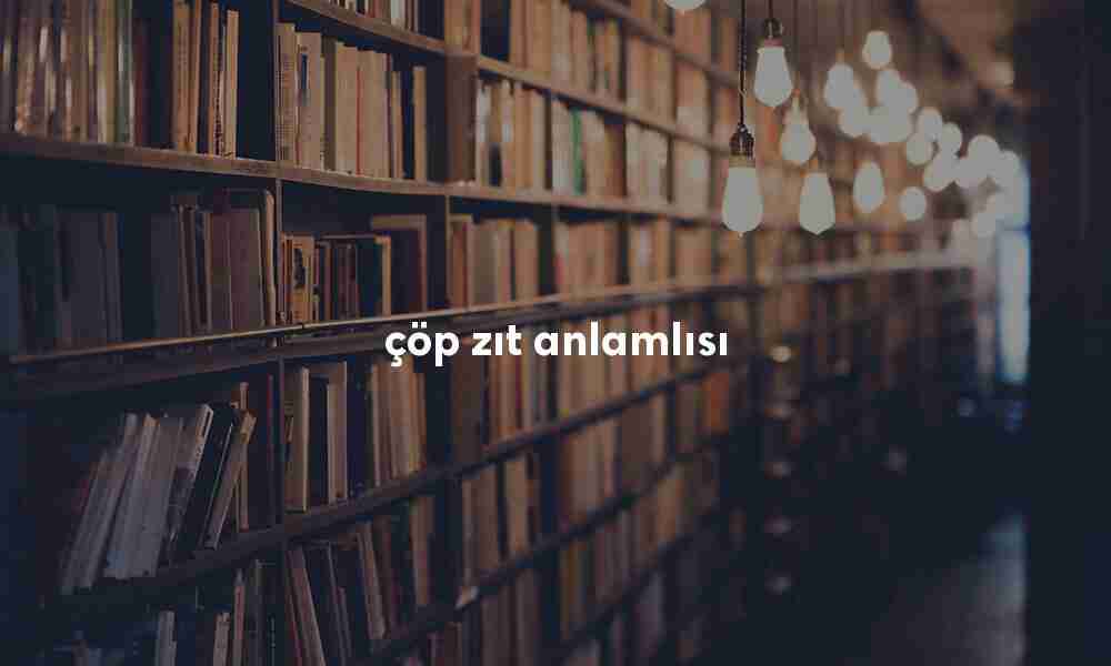 çöp zıt anlamlısı