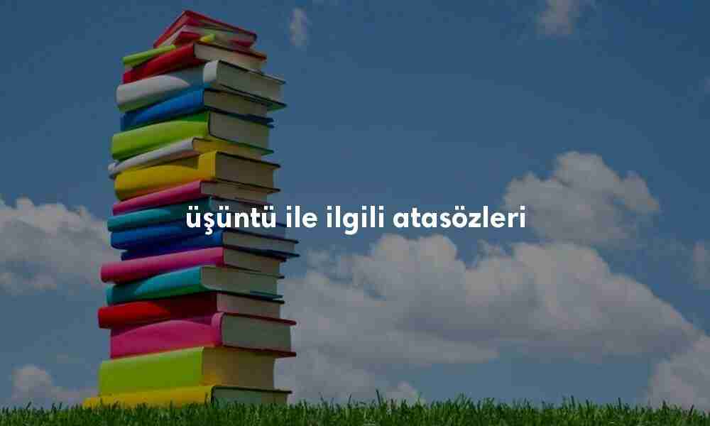 üşüntü ile ilgili atasözleri