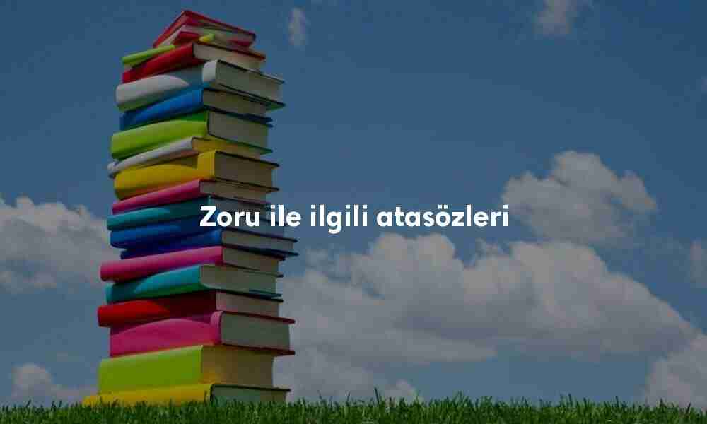 Zoru ile ilgili atasözleri