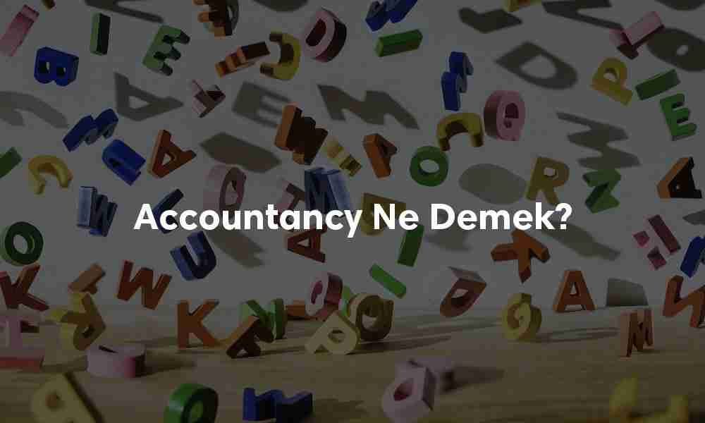 Accountancy ne demek?