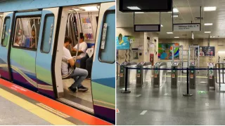 İstanbul'da bazı metro durakları kapatıldı.