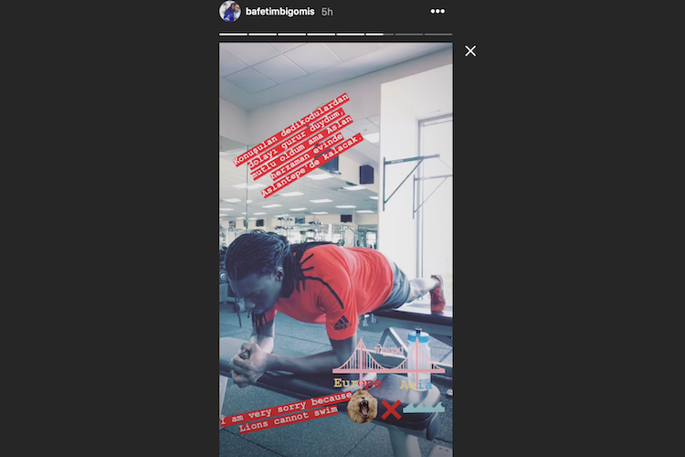 Gomis Instagram hesabından yaptığı paylaşım ile Fenerbahçelileri kızdırdı